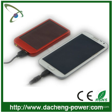 Low price wholesale solar mobile charger for cellulars 2600mAH 5V 1A ,solar charger power bank